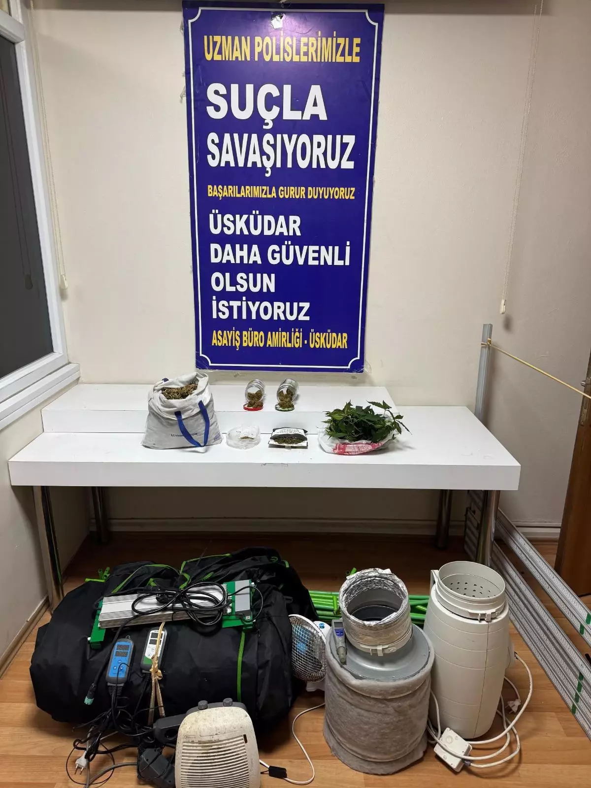 Üsküdar’da Uyuşturucu Operasyonu: Sera Düzeni ve Tutuklama